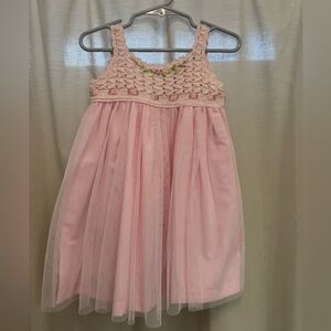 Victoria Kids - Wild Wawa Pink Crochet Kids Dress